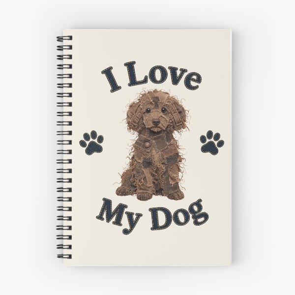 Item preview, Brown Toy Poodle Denim Patch Art designed and sold by JeanSnout.