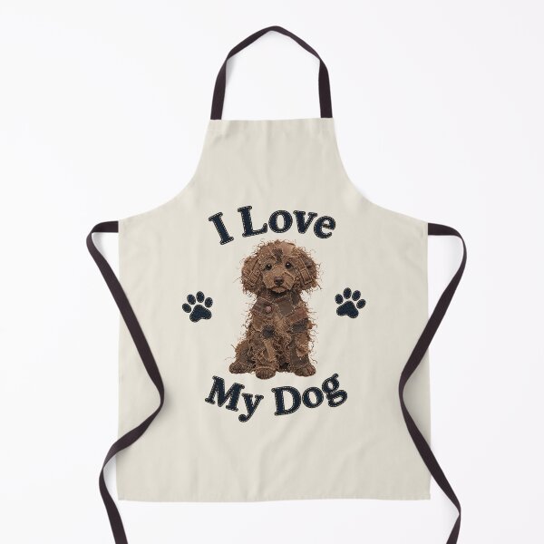 Item preview, Brown Toy Poodle Denim Patch Art designed and sold by JeanSnout.