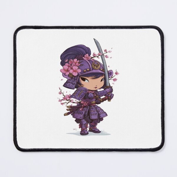 Item preview, chibi samurai warrior girl character designed and sold by cutemakerotart.