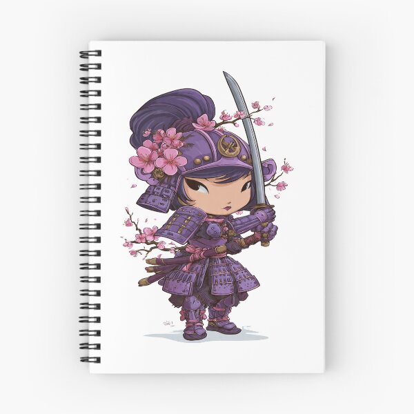 Item preview, chibi samurai warrior girl character designed and sold by cutemakerotart.