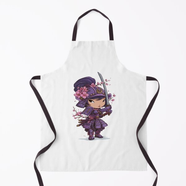 Item preview, chibi samurai warrior girl character designed and sold by cutemakerotart.