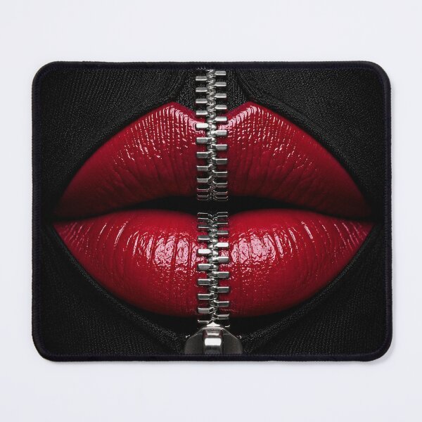 Item preview, Red Lips Zipper Surreal Fashion designed and sold by GRFORA.