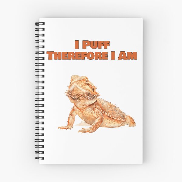 Item preview, I Puff Therefore I Am Philosophical Bearded Dragon Design designed and sold by NatureUnleashed.