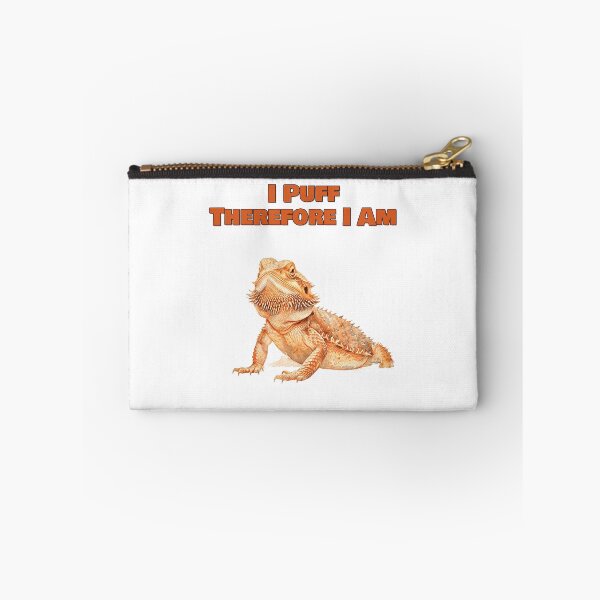 Item preview, I Puff Therefore I Am Philosophical Bearded Dragon Design designed and sold by NatureUnleashed.