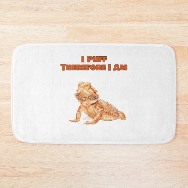 Item preview, I Puff Therefore I Am Philosophical Bearded Dragon Design designed and sold by NatureUnleashed.
