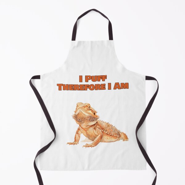Item preview, I Puff Therefore I Am Philosophical Bearded Dragon Design designed and sold by NatureUnleashed.