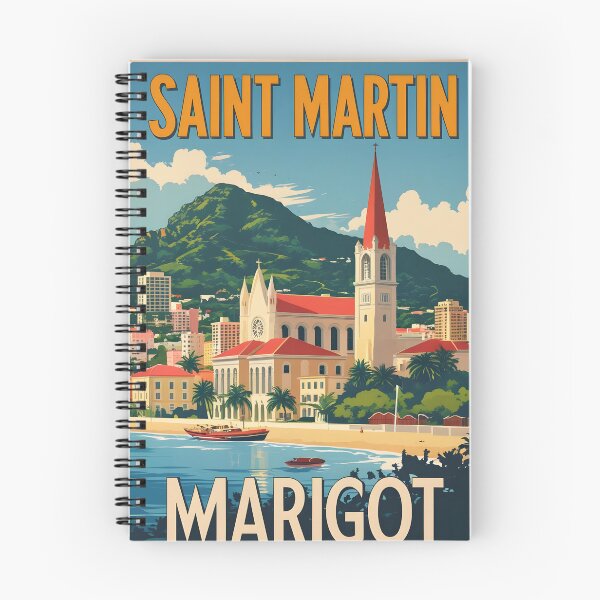 Item preview, Marigot Saint Martin Vintage Travel Tourism designed and sold by TravelersGems.