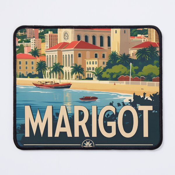 Item preview, Marigot Saint Martin Vintage Travel Tourism designed and sold by TravelersGems.