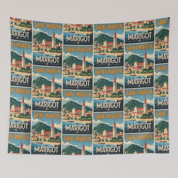 Item preview, Marigot Saint Martin Vintage Travel Tourism designed and sold by TravelersGems.