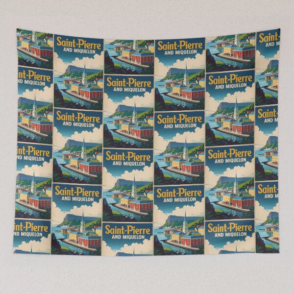 Item preview, Saint Pierre And Miquelon Vintage Travel designed and sold by TravelersGems.