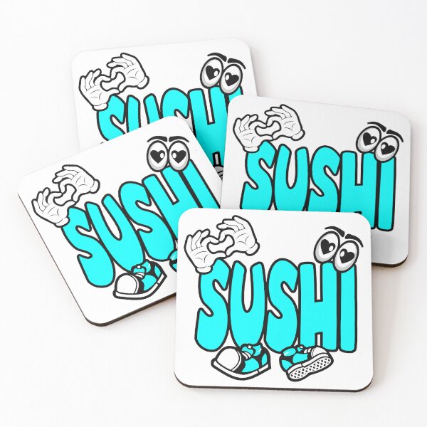Item preview, FOOD Copy of SUSHI  - DRINK Cartoon Character Bold Retro designed and sold by NFTWords.