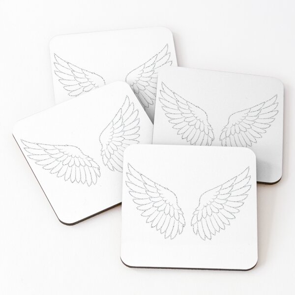 Item preview, Minimalist Angel Wings Line Art designed and sold by mimikaka.