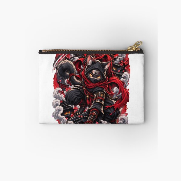 Item preview, Shadow Ninja Cat Under the Red Moon designed and sold by WelLarsDigitals.