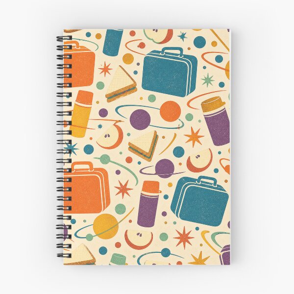 Item preview, Tangerine Lunchbox Orbit Pattern designed and sold by aihrgdesign.