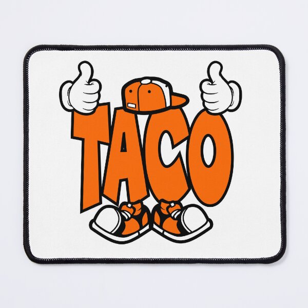 Item preview, TACO - FOOD Street Lettering Cartoon Character  designed and sold by NFTWords.
