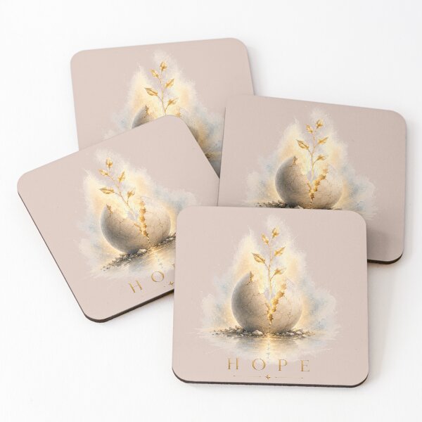 Item preview, Hope - Golden Botanical Emotion Art designed and sold by PrintGo26.