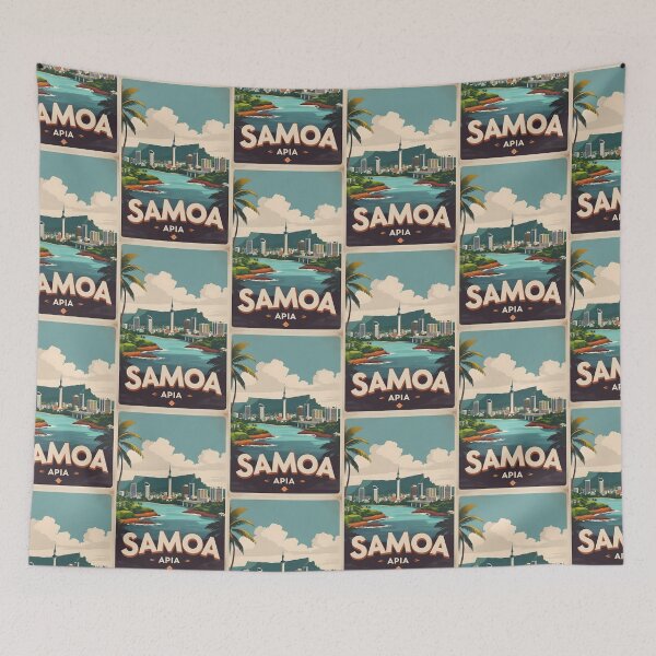 Item preview, Apia Samoa Viajes y Turismo Vintage designed and sold by TravelersGems.