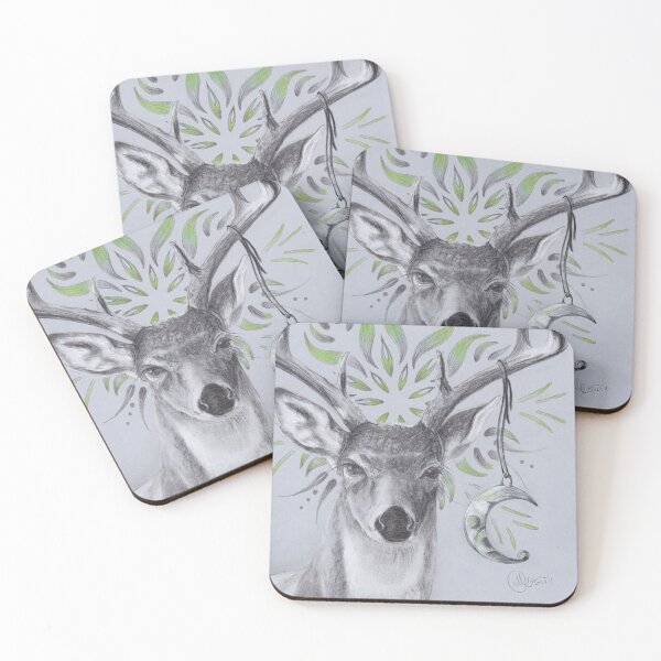 Item preview, Deer and Moon designed and sold by Middia Arts.