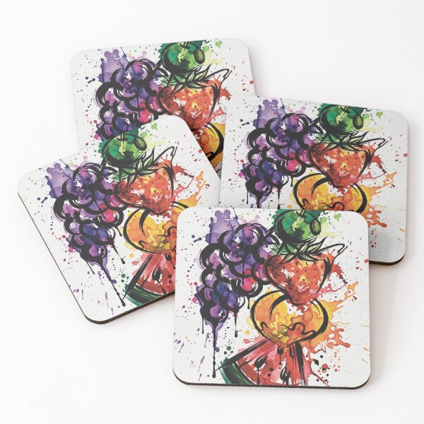Item preview, Abstract Fruit Lady Watercolor Splatter Art designed and sold by Fabpercent.