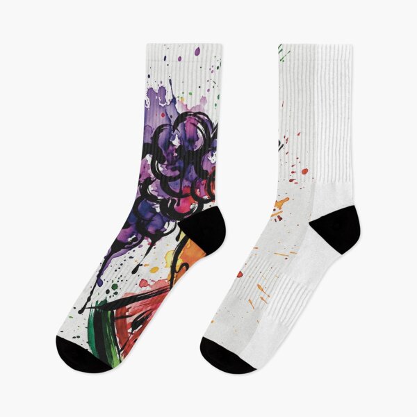 Item preview, Abstract Fruit Lady Watercolor Splatter Art designed and sold by Fabpercent.