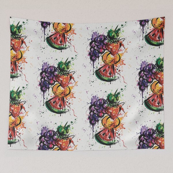 Item preview, Abstract Fruit Lady Watercolor Splatter Art designed and sold by Fabpercent.
