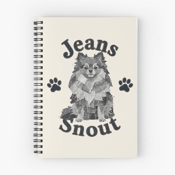 Item preview, Gray Spitz / Pomeranian Denim Patch Art designed and sold by JeanSnout.