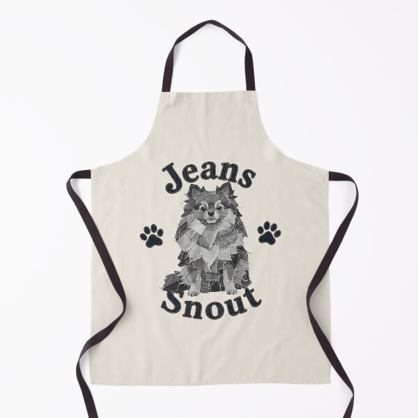 Item preview, Gray Spitz / Pomeranian Denim Patch Art designed and sold by JeanSnout.