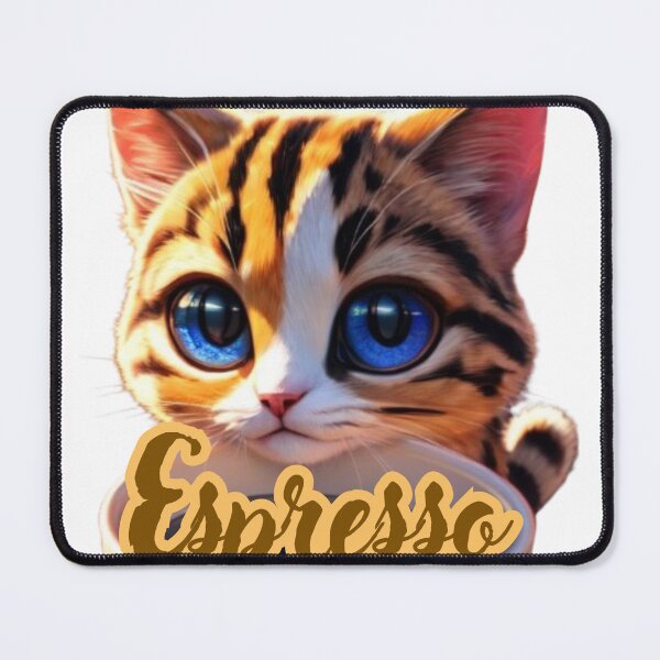 Item preview, Cute Espresso Kitty! designed and sold by Vinaelly.