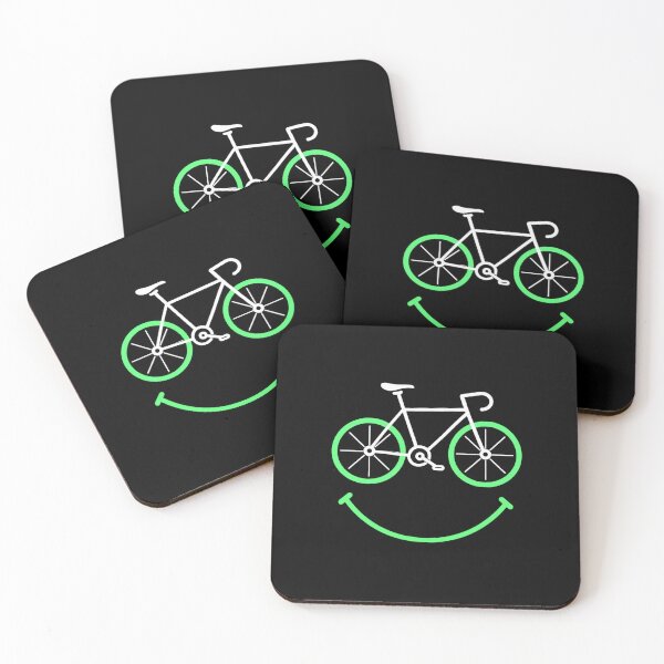 Item preview, Happy Bicycle Smile Minimalist Cycling Design designed and sold by CG Studio.