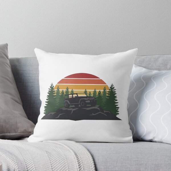 Item preview, Retro Rugged Jeep SUV Silhouette Mountain Vintage Sunset Art designed and sold by pattman.