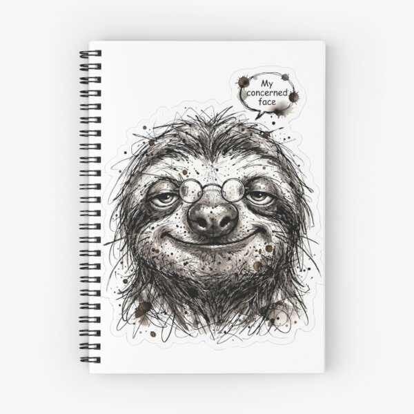 Item preview, Ironical Sloth Sketch with Glasses designed and sold by Snurly.