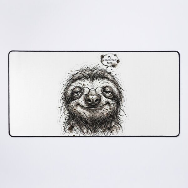 Item preview, Ironical Sloth Sketch with Glasses designed and sold by Snurly.