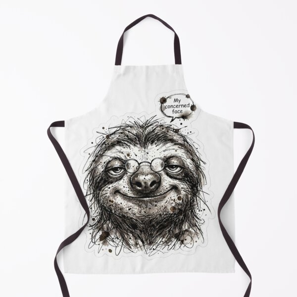 Item preview, Ironical Sloth Sketch with Glasses designed and sold by Snurly.