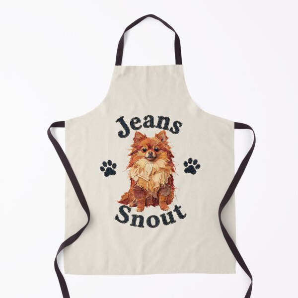 Item preview, Orange Spitz / Pomeranian Denim Patch Art designed and sold by JeanSnout.