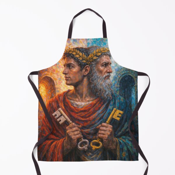 Aperçu de l'œuvre Janus – Tableau représentant le dieu romain des commencements créée et vendue par GalleryKauffeld.
