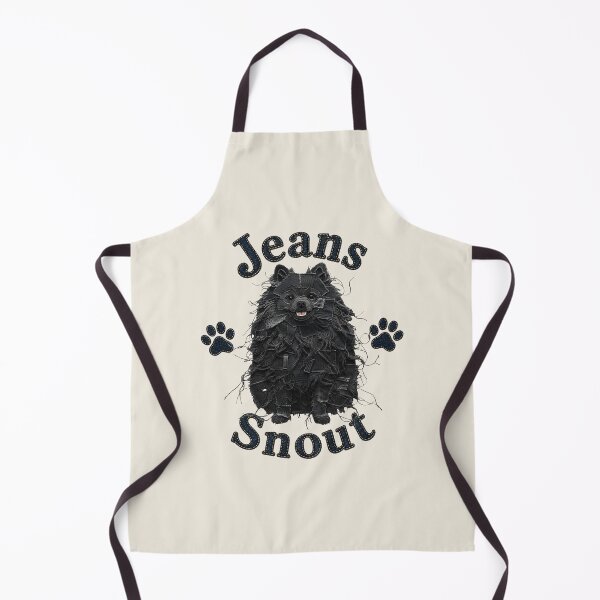 Item preview, Black Spitz / Pomeranian Denim Patch Art designed and sold by JeanSnout.