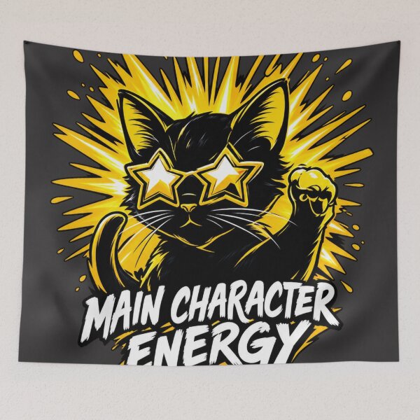 Item preview, Main Character Energy – Spotlight Cat designed and sold by Artiviose.