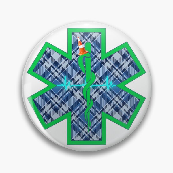 Item preview, Tartan Army Traffic Cone Miami Fire Rescue Star of Life designed and sold by FireEMSDesigns.