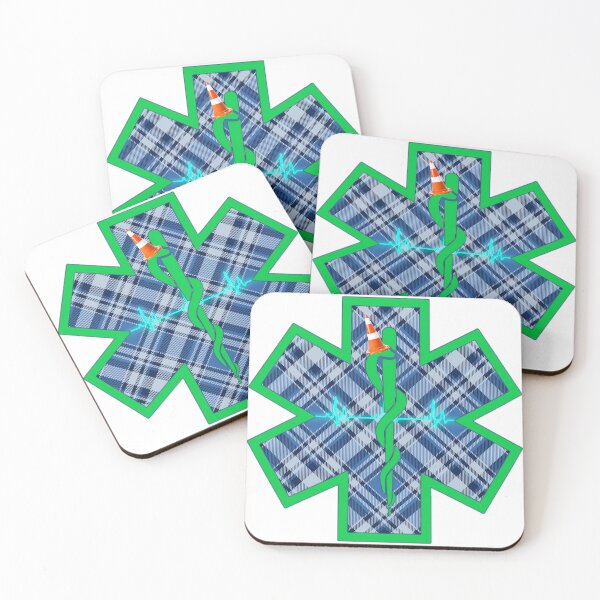 Item preview, Tartan Army Traffic Cone Miami Fire Rescue Star of Life designed and sold by FireEMSDesigns.