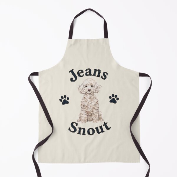 Item preview, White Poodle Denim Patch Art designed and sold by JeanSnout.