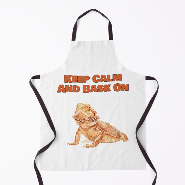 Item preview, Keep Calm And Bask On Bearded Dragon Watercolor Design designed and sold by NatureUnleashed.