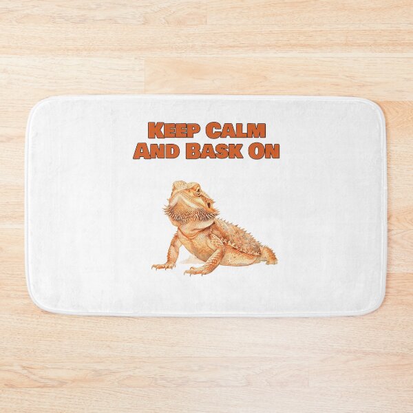 Item preview, Keep Calm And Bask On Bearded Dragon Watercolor Design designed and sold by NatureUnleashed.