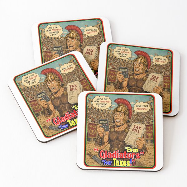 Item preview, Even Gladiators Fear Taxes Funny Roman Soldier Graphic Art designed and sold by frestshop.