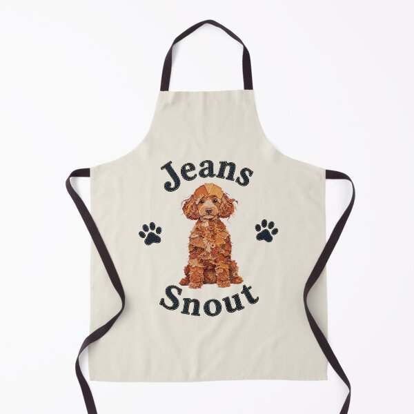 Item preview, Red Poodle Denim Patch Art designed and sold by JeanSnout.