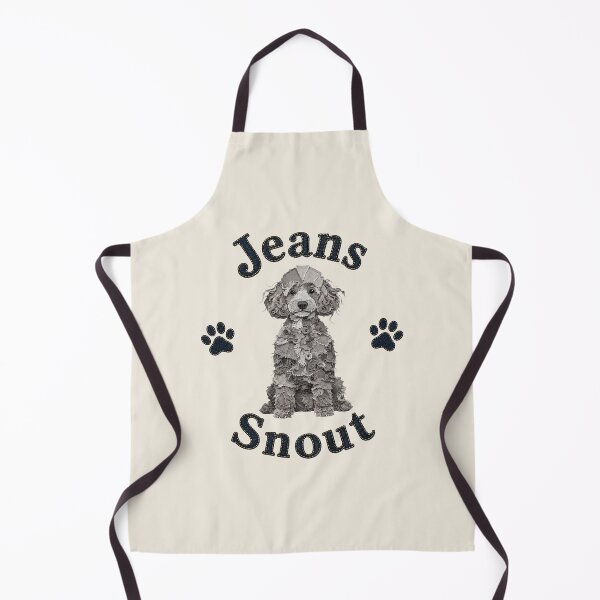 Item preview, Gray Poodle Denim Patch Art designed and sold by JeanSnout.