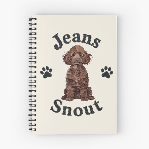 Item preview, Brown Poodle Denim Patch Art designed and sold by JeanSnout.