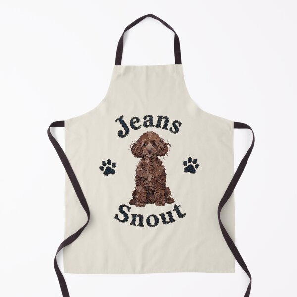 Item preview, Brown Poodle Denim Patch Art designed and sold by JeanSnout.