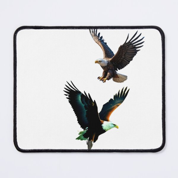 Item preview, Two Majestic Flying Bald Eagles  designed and sold by LC&LCPlatform.