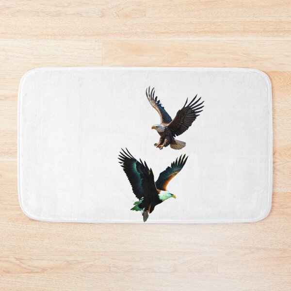 Item preview, Two Majestic Flying Bald Eagles  designed and sold by LC&LCPlatform.