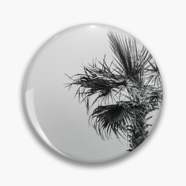 Item preview, Palm Tree Beside a Tranquil Ocean in Black and White designed and sold by Nmallia.